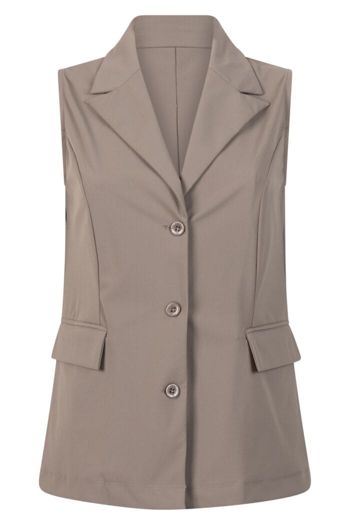 Zoso Gilet Angelique Taupe